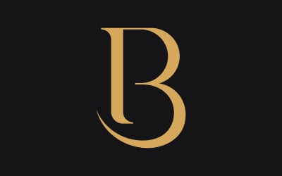 B letter Initial Logo design Template v12
