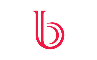 B letter Initial Logo design Template v9