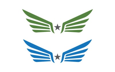 Eagle hawk wing icon Template logo design v1.2