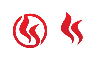 Flames Logo icon illustration vector design template v1.119