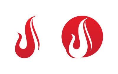 Flames Logo icon illustration vector design template v1.120