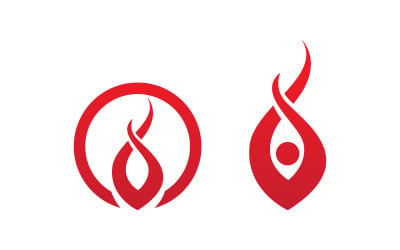 Flames Logo icon illustration vector design template v1.123