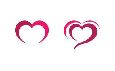 Human care Love adoption group network and social logo design v.1