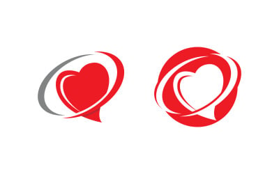 Human care Love adoption group network and social logo design v.7