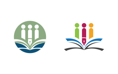 Logo-Vorlage für die Schulbildung, Vektorgrafik-Symbol, Design-Illustration v.12