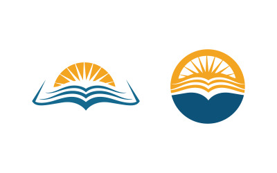 Logo-Vorlage für die Schulbildung, Vektorgrafik-Symbol, Design-Illustration v.8