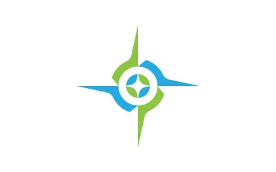 Modern Compass Logo vector ion illustration design v.10