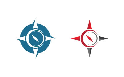 Modern Compass Logo vector ion illustration design v.13