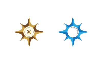 Modern Compass Logo vector ion illustration design v.15