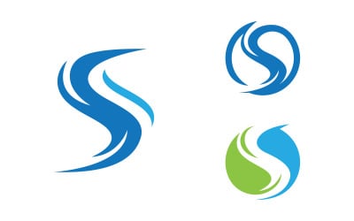 S Letter Logo business Icon illustration design Template v.65