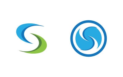 S Letter Logo business Icon illustration design Template v.68