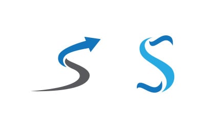 S Letter Logo business Icon illustration design Template v.70