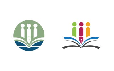 School Education Logo Template vector icon design illustration v.12