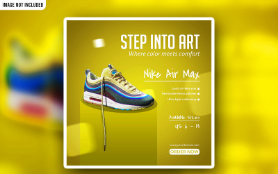 Sneakers-reklam PSD-annonser Banner