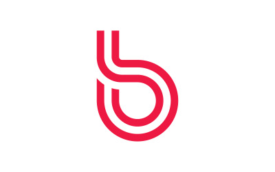 Vorlage für das Design des Anfangsbuchstabens B des Logos v0