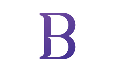 Vorlage für das Design des Initialen-Logos „B“ v11