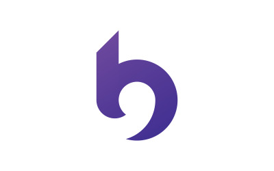 Vorlage für das Design des Initialen-Logos „B“ v3