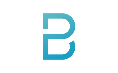 Vorlage für das Logo-Design mit dem Buchstaben B, v5