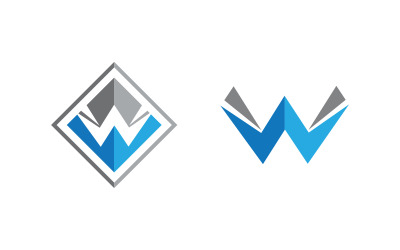 W Letter Business Concept design icon LogoTemplate v.10