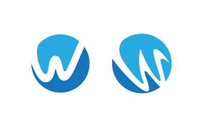 W Letter Business Concept design icon LogoTemplate v.9
