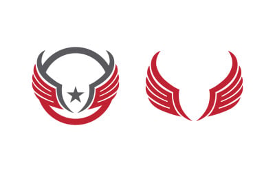 Eagle hawk wing icon Template logo design v1.10