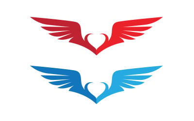 Eagle hawk wing icon Template logo design v1.14