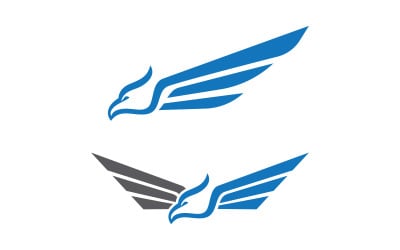 Eagle hawk wing icon Template logo design v1.16