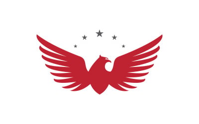 Eagle hawk wing icon Template logo design v1.20