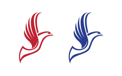 Eagle hawk wing icon Template logo design v1.5