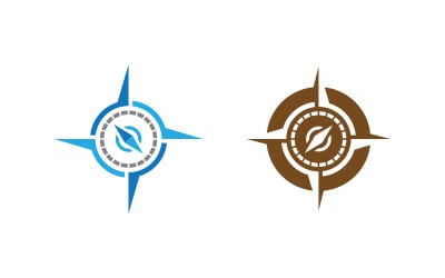 Modern Compass Logo vector ion illustration design v.14