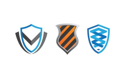 Шаблон дизайну векторної ілюстрації безпеки щита v1.22