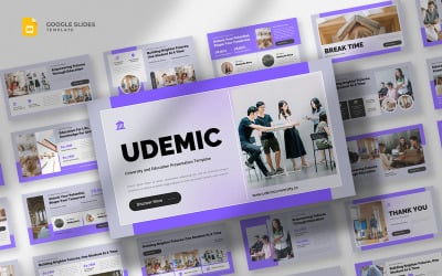 Udemic – Google Slides-Vorlage für Universität und Bildung