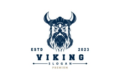 Viking logo Simple Barbarian Sparta Design V5