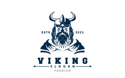 Viking logo Simple Barbarian Sparta Design V6