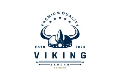 Viking logo Simple Barbarian Sparta Design V9