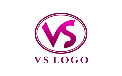 VS Letter Initials Logo Design Template