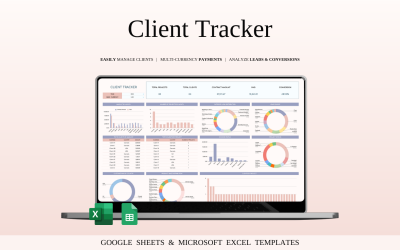 Client Tracker Spreadsheet Template in Excel and Google Sheets