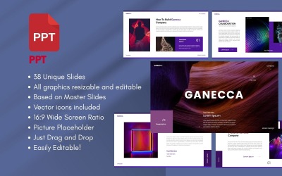 Ganecca Business PowerPoint-Vorlage