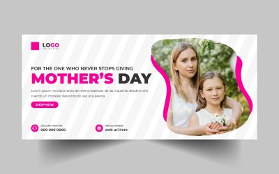 Mother's Day Social Media Cover Banner Template
