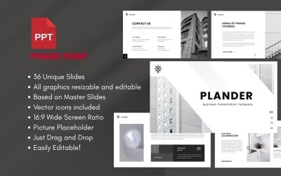 PLANDER  Minimal PowerPoint Template