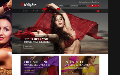 Belly Dance Outfit Thème Magento