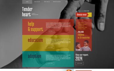 "Charity" Responsive WordPress thema №52947