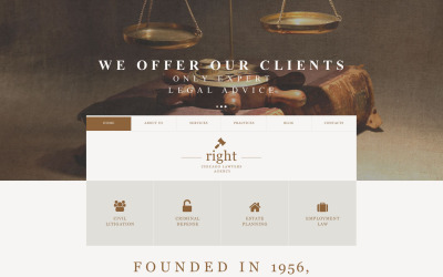 Law Firm Muse Template Muse sablon 52987