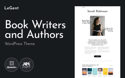 Legenda - Tema WordPress de escritores e autores de livros responsivos