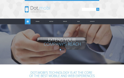 Responsieve websitesjabloon voor communicatie