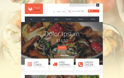 Responsive Foodie Prestashop #52927