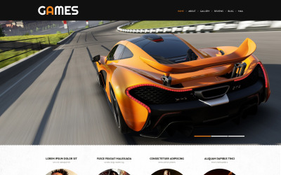 Responsive WordPress thema over Game portal №52997