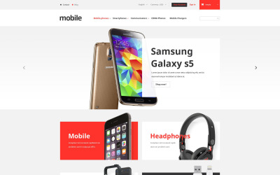 Reszponzív Mobile Phones Store PrestaShop sablon 52943