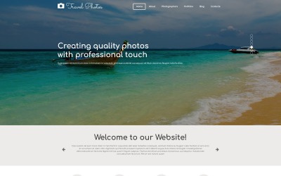 Template Joomla responsivo de portfólio de fotógrafo