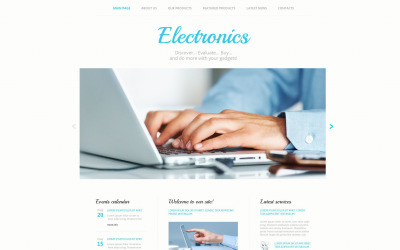Website Vorlage namens "Consumer Electronics" #52981